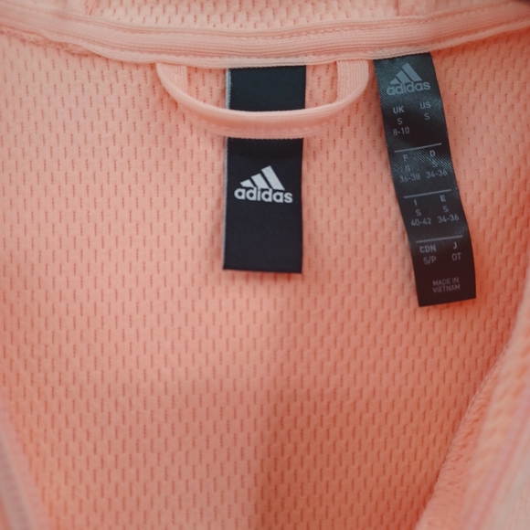 Adidas Team Issue Full Zip Hoodie Small | New Without Tags | Glow Pink/White - Picture 7 of 11